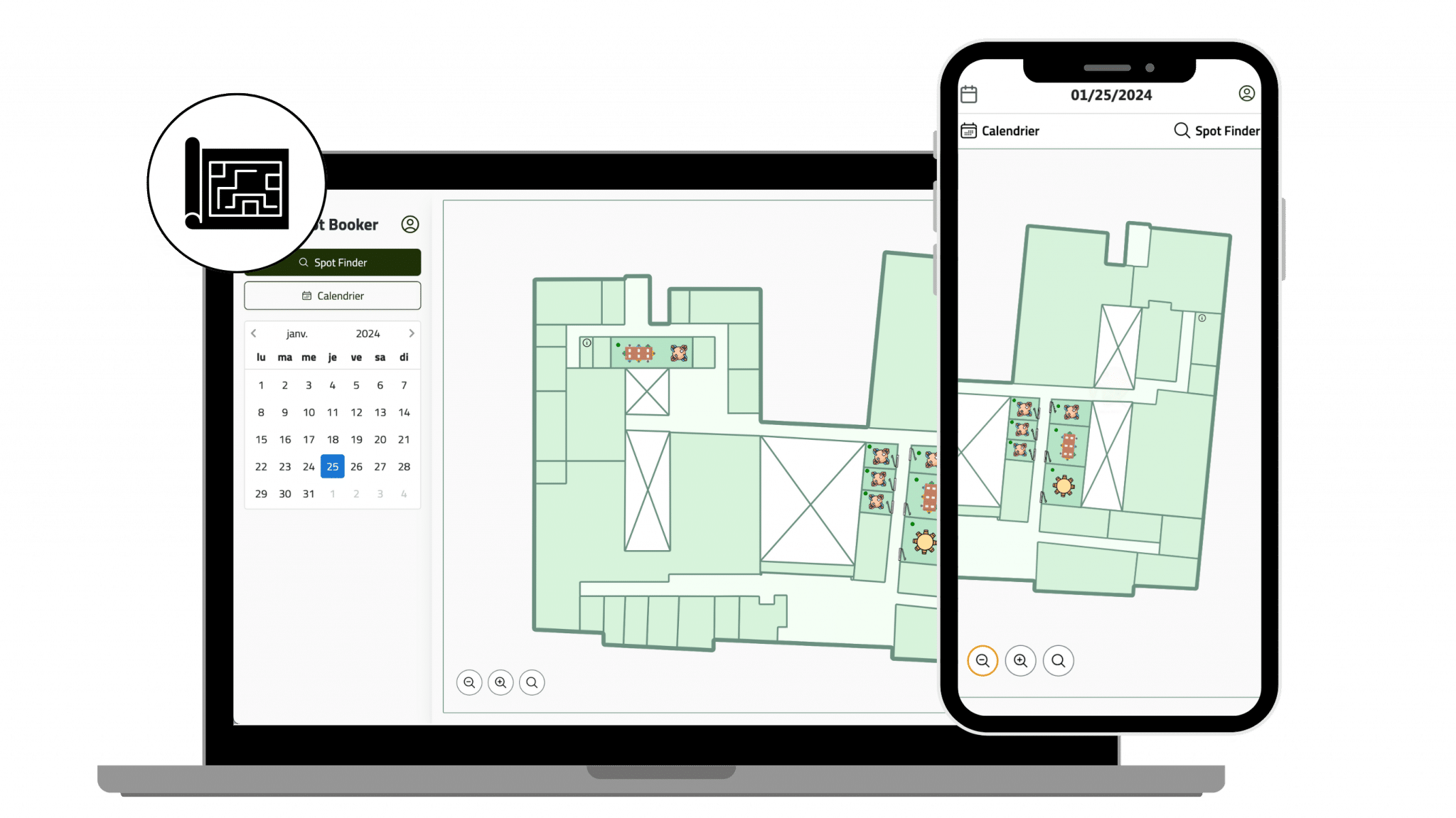 Interactive Floorplans SpotBooker