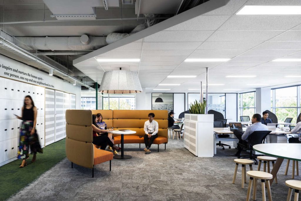 flex office montee puissance amenagement de bureau conseil design architecture interieur lien social agilite flexibilite 1